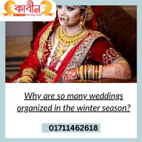 Why are so many weddings organized in the winter season?